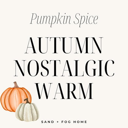 Sand + Paws Scented Candle - Pumpkin Spice - Additional Scents and Sizes –Luxurious Air Freshening Jar Candles Neutralize pet Odors and Enhance Home décor – 100% Cotton Lead-Free Wicks - 21 oz