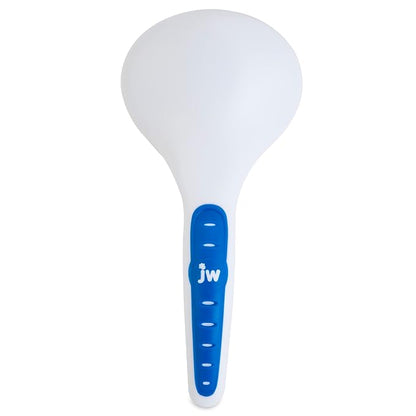 JW Pet Gripsoft Dog Soft Pin Slicker Brush with Non-Slip Rubber Grip (Angled Stainless Steel Tines),Assorted Colors,8 Inch,65002