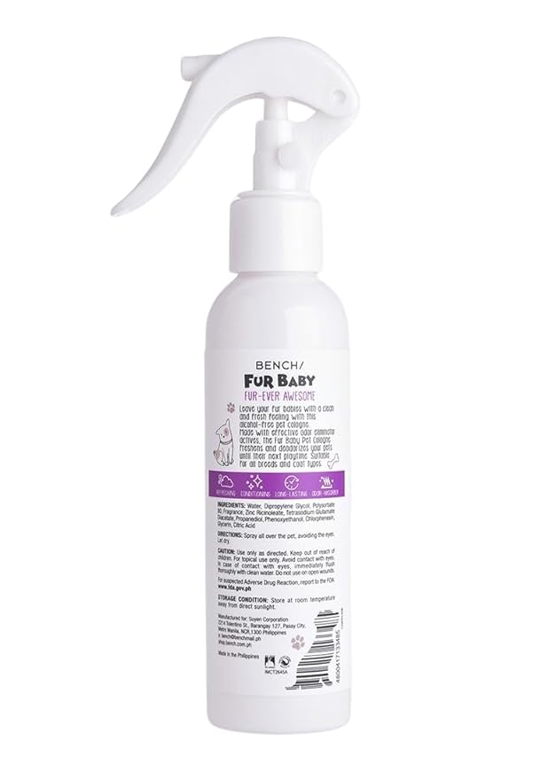 Fur Baby Fur-Ever Awesome Pet Cologne 140 ml (Floral-Woody-Powdery)