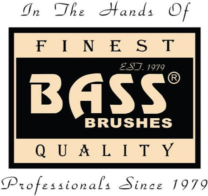 Bass Brushes Large/X-Long All Wire Brass Pin Cushion Pet Brush with Acrylic Handle