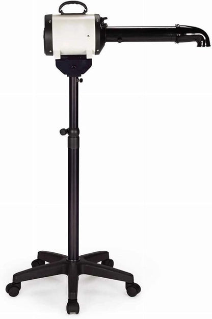 Pet Edge Master Equipment FlashDry Blue Pet Dryer with Vertical Rolling Stand – Fast Dryer Works with All Types of Coats