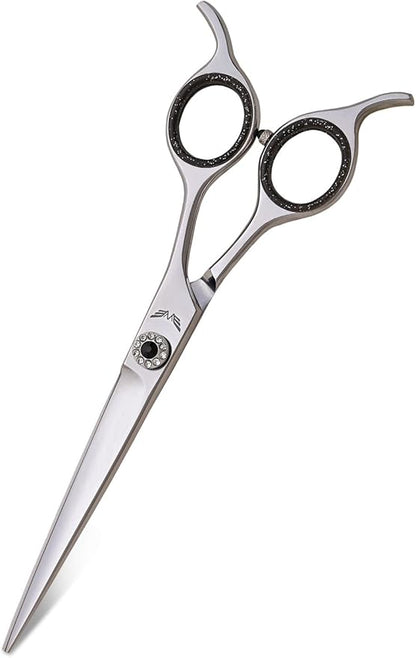 Professional Pet Grooming Scissors for Dogs and Cats Hair Cutting Shears 440C Japanese Steel Right Hand Comfortable Grip (Straight, 6.5 Inches)