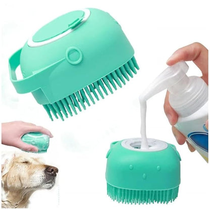 Dog Bath Brush - Dog Grooming Supplies, Puppy Essentials, Dog Grooming Pet Brush, Dog Bath Scrubber, Silicone Scrubber, Dog Care - Puppy Shampoo & Dog Comb, Dog Accessories, Dog Supplies for Dog Wash