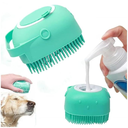 Dog Bath Brush - Dog Grooming Supplies, Puppy Essentials, Dog Grooming Pet Brush, Dog Bath Scrubber, Silicone Scrubber, Dog Care - Puppy Shampoo & Dog Comb, Dog Accessories, Dog Supplies for Dog Wash