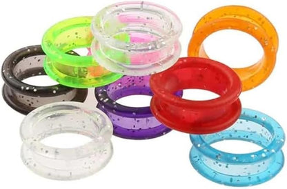 5Pcs Pink Silicone Scissors Finger Rings Grips Grooming Shear Thumb Inserts Finger Protector Ring for Barber Hair Cutting Scissors Pet Shears,Grooming