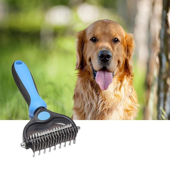pets grooming tools (PPGT-002 pink) Premium Pet Dematting Comb – Exceptional Grooming Accessory for Pets