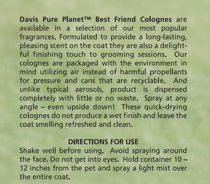 Davis BFC.FB14 Best Friend Flowering Bamboo Pet Cologne, 14.1 oz