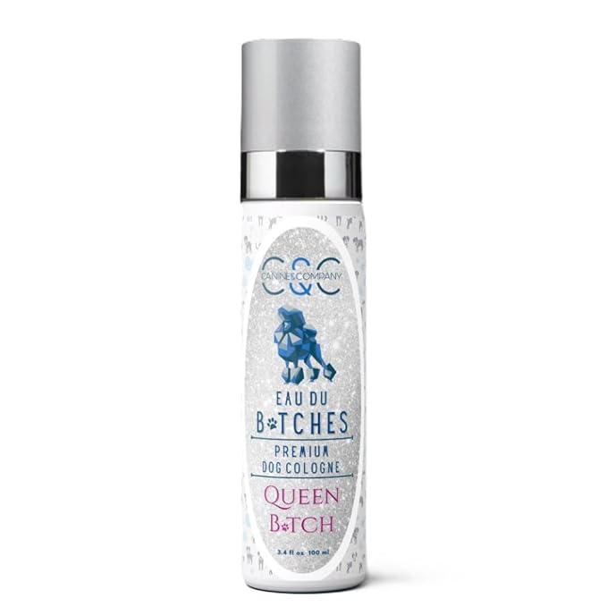 Eau Du Btches - Queen Btch Premium Dog Cologne, 3.4 fl oz - All-Natural & Alcohol-Free - Luxury Long Lasting Scent