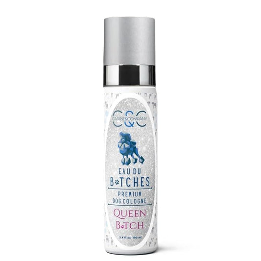 Eau Du Btches - Queen Btch Premium Dog Cologne, 3.4 fl oz - All-Natural & Alcohol-Free - Luxury Long Lasting Scent