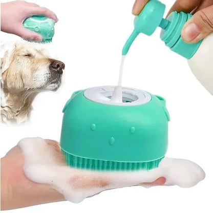 Silicone pet brush for dogs and cats 4,00 x 4,00 x 3,00 in