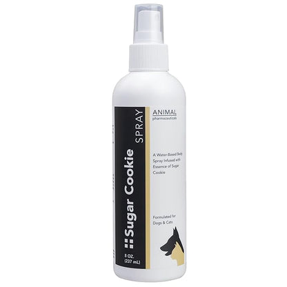 Pet Deodorizing Body Spray - Sweet Sugar Cookie Scent - Mild Long-Lasting Dog Body Spray and Cat Cologne - Formulated for Smelly Dogs and Cats - 8 Fluid Ounces