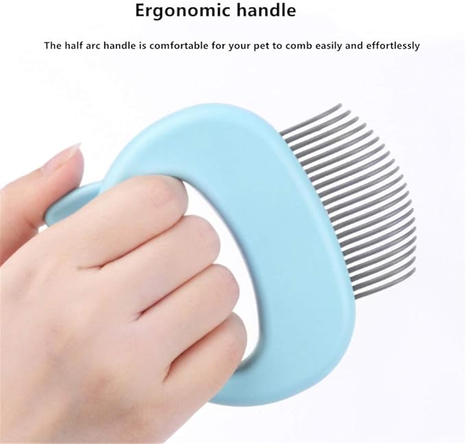 Pet Hair Remover Brush Cleaning Slicker Brush for Dogs and Cats(Green)