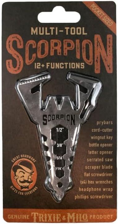 Trixie & Milo 2004677 Scorpion Multi-Tool44; Silver