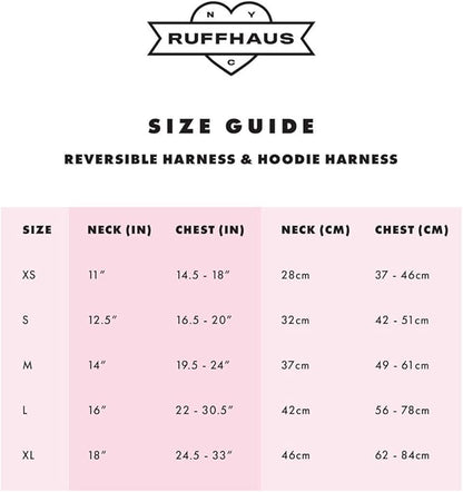 Ruffhaus NYC Pink Sprinkles Reversible Dog Harness, Ice Cream Waffle Cone, Banana Split Printed No Pull Harness Puppy Gift Girl Dog Birthday & Gotcha Day X-Large