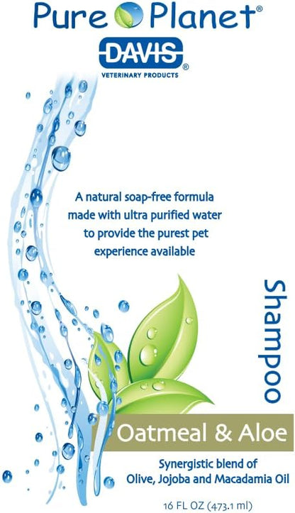 Davis Pure Planet Oatmeal & Aloe Pet Shampoo, 16 oz