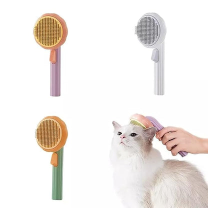 Premium Pet Comb Brush - Pet Brush for Bathing, Puppy grooming comb Brush with High-Density Teeth, Effective Pet Bath Brush for Cats and Dogs Long and Short Hair (Green)