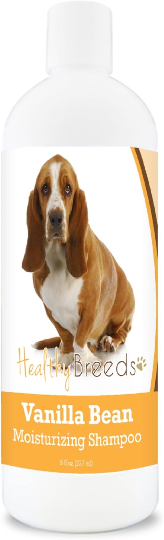 Healthy Breeds Basset Hound Vanilla Bean Moisturizing Shampoo + Conditioner - with Vitamins A, D, E + Coconut Oil - 8 oz