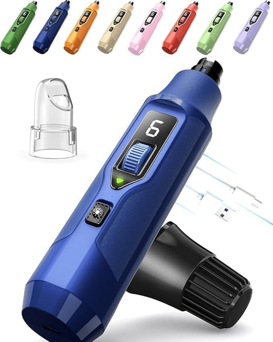 YABIFE 7-Speed Pet Nail Grinder with Light – Heavy Duty, Whisper Quiet Nail Trimmer for Dogs, Cats, Birds & Small Animals – Single-Handed Operation