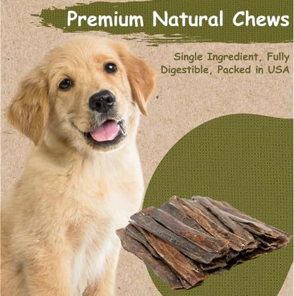 Top Dog Chews - 10" - 12" Beef Taffy, 30 Pack, Beef Jerky Dental Treats for Dogs - Organically Sourced, Single Ingredient Dog Treat, for Small, Medium, or Large Dogs
