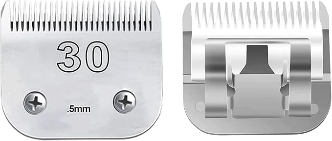 Dog Grooming Detachable Ceramic Blade Compatible with Andis Hair Clippers (#30:(1/50")(0.5mm))