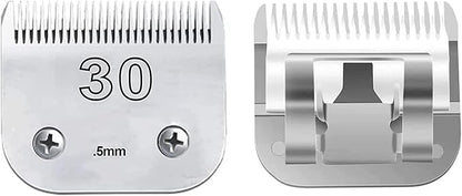Dog Grooming Detachable Ceramic Blade Compatible with Andis Hair Clippers (#30:(1/50")(0.5mm))