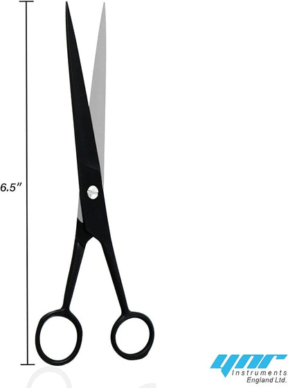 Pet Grooming Scissors, Scissors for Pets, Pet Grooming Tools, Scissor Guard, Cat and Dog Hair Cutting Scissors, Stainless Steel, Professional Shears, Pet Hair Removal (Black)