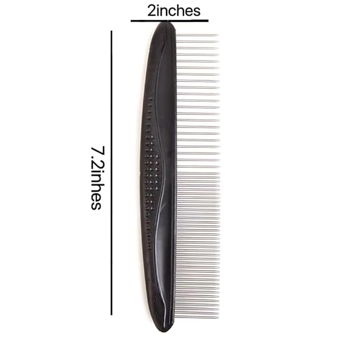 PROBUSINES-Double-Sided Pet Undercoat Rake Dehairing Undercoat Rake For Dogs And Cats - Extra Wide Dog Grooming Brush, Reduce Hair Removal By 95% Pet Stainless Steel Comb Combination