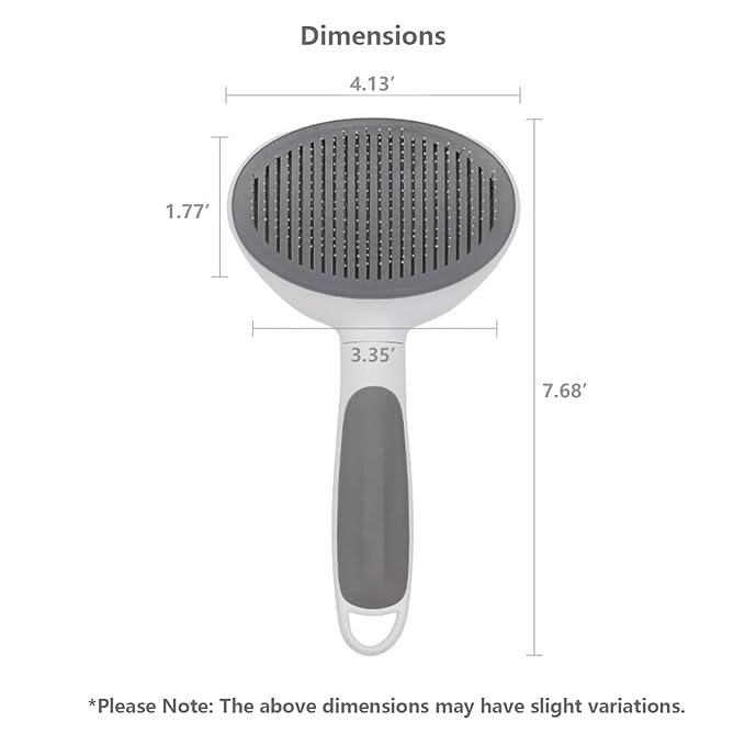Cat Grooming Brush with Release Button Gently Removes Loose Undercoat, Tangles and Mats for Cats and Dogs Ideal for Long and Short Hair Suitable for Small to Large Pets