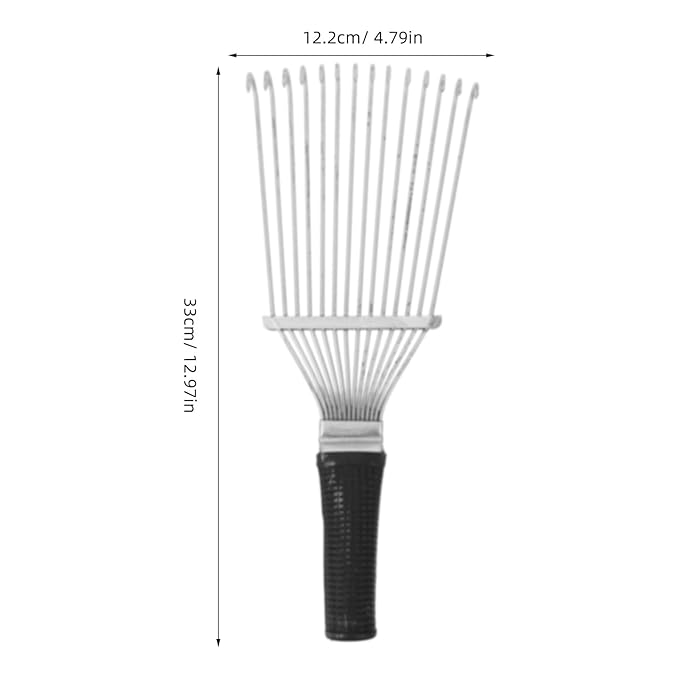 Yardwe Horse Dematting Brush Rake Comb Pet Comb Rake Comb Grooming Brush Hand Undercoat Scrubber Pet Combing Kit for Horses Grooming Rake Dogs Dog Rake
