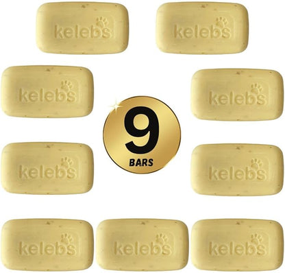 Deshedding Dog Shampoo Bar for Shedding Control, Natural Ingredients with Coconut Oil & Shea Butter | No Plastic Waste, Vegan, 9 - Value Pack