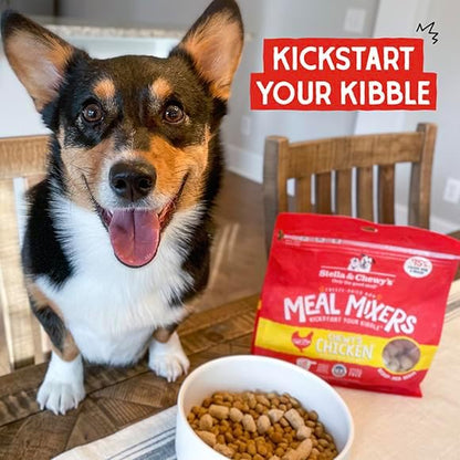 Stella & Chewy's Freeze Dried Raw Chewy’s Chicken Meal Mixers – Dog Food Topper for Small & Large Breeds – Grain Free, Protein Rich Recipe – 18 oz Bag