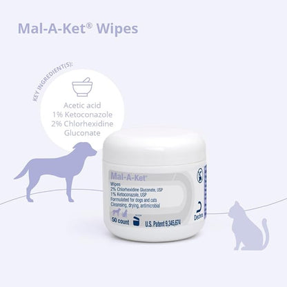 Wipes, 2.25" Round, 50 Count jar