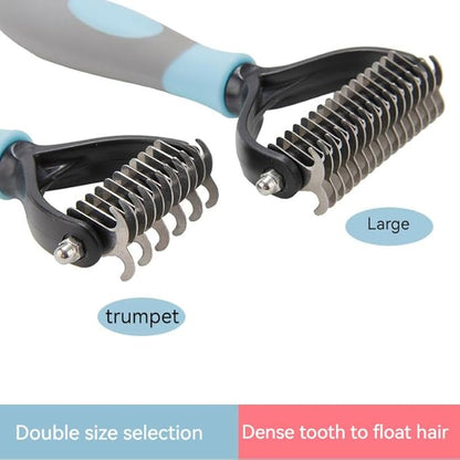 Pet Knotting Comb Dog Cleaning Shedding Knot Comb Quick Knot Removal Floating Hair Pet Supplies (Yellow-black)