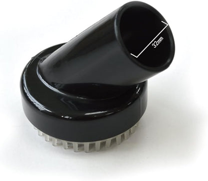 EZ SPARES Replacement Pet Round Air Brush Central Vacuum Hose Attachment Dog Grooming Tool Universal 1 1/4 inches (32mm) Soft PVC for Pets Cat Dog Animal's Hair Cleaning