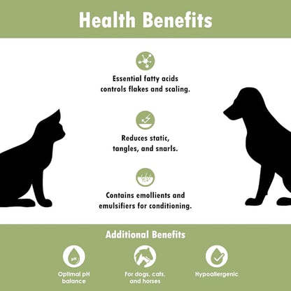EfaLyt Creme Rinse Remedy for Pets - Hypoallergenic Formulation - Natural Moisturizing Promote Hydration - Essential Fatty Acids - 12 fl oz