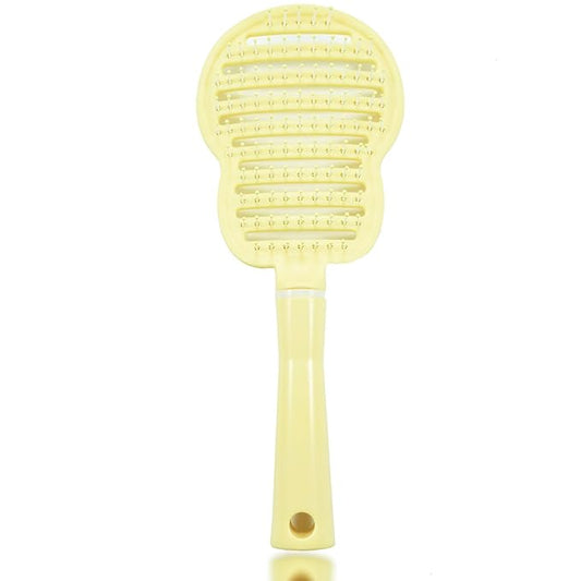 Dog Brush, Easy to Hold Ergonomic Handle Dog Brush Comb Instant Detangler Pin Brush,Wet or Dry Dog Hair,for Dogs and Cats Grooming Tool, Yellow