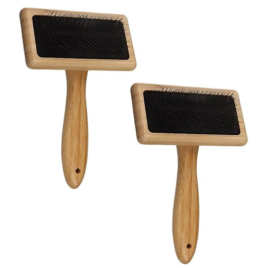 HomeSoGood 2Pcs Large Wool Needle Felting Tools with Solid Wood Handle, Dog Massage Bath Brush Hair Grooming