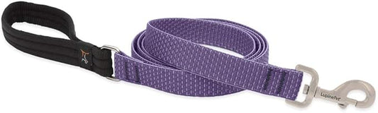 LupinePet Eco 1" Lilac 6-foot Padded Handle Leash for Medium and Larger Dogs