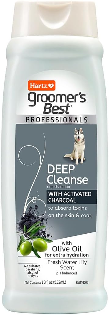 Groomer's Best Professionals Deep Cleanse Dog Shampoo with Activated Charcoal, 18oz
