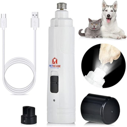 Pet Nail Grinder, Pet Nail Clipper and Trimmer for Dogs and Cats - for Small, Medium, and Large Breeds, Trimmers, File for Proper Toenail Care - Quiet and Efficient Grooming, Clippers for Nails