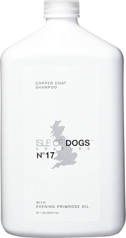 Isle of Dogs Coature No. 17 Copper Coat Evening Primrose Oil Dog Shampoo for Brown Dogs, 1 Liter