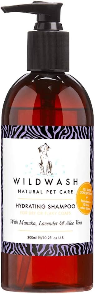 PRO Hydrating (Conditioning) Dog Shampoo for Dry and Flaky Coats - with Manuka, Lavender and Aloe Vera - Made in UK Natural Pet Care - 10.2 fl oz (Dilutes to 2.6 gallons)