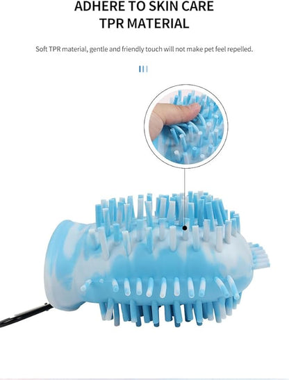Dog Paw Cleaner, 2 in 1 Multi-Purpose Paw Cleaner, Dog Paw Scrubber and Cleaner (Large, Pink)