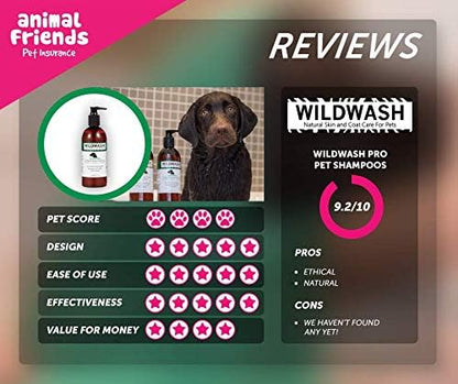 PRO Hydrating (Conditioning) Dog Shampoo for Dry and Flaky Coats - with Manuka, Lavender and Aloe Vera - Made in UK Natural Pet Care - 10.2 fl oz (Dilutes to 2.6 gallons)