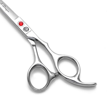 Purple Dragon 4“/5"/5.5"/6"/6.5"/7"/7.5"/8"/9"/10" Sharp Edge Salon Hair Cutting Shears - Pet/Dog Grooming Scissors with Bag - Perfect for Barber or Pet Groomer