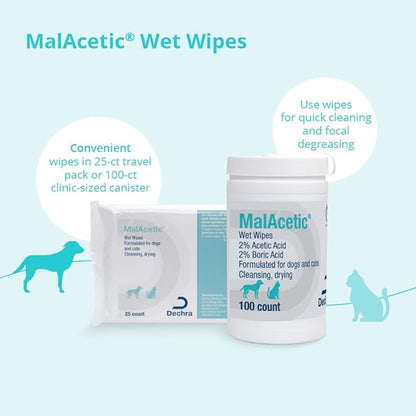 Wet Wipes for Dogs and Cats, 100 ct