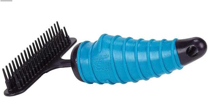 Master Grooming Tools Ergonomic Double-Row Undercoat Rakes — Efficient Tools for Grooming Dogs, 2 set of 39 Pins