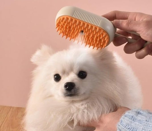 Steam brush for pethair removal (ORANGE)