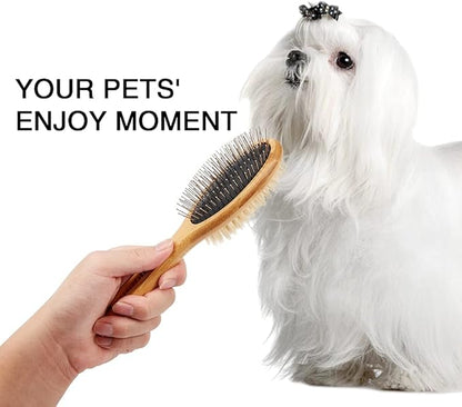 Quiet Ears for Dogs with Dual Sides Dog Brush and Dog Comb, Dogs No Flap Ear Wraps for Anxiety Relief, Calming, with Professinal Grooming Brush