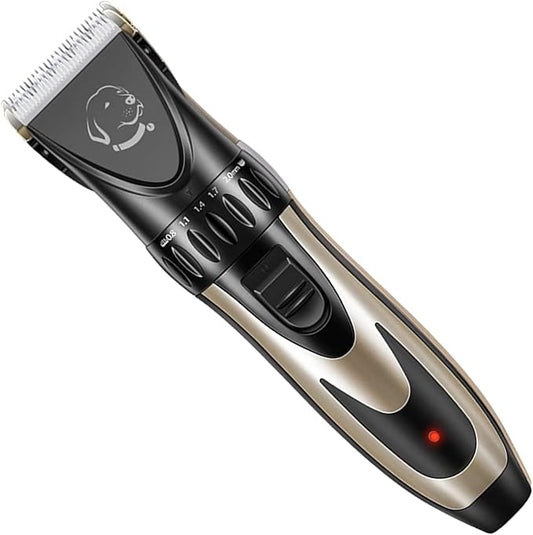 Pet Republique Cordless Dog Shaver Trimmer Kit - Hair Clippers for All Fur Type & All Size Dogs Cats and Pets